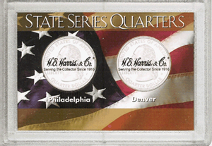 2x3  2001 State Quarter P & D Frosty Case - Harris