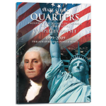 Large 2841 State Quarters 99-2009 inc DC & Territories   112 Coin, Complete Set  Harris Folder
