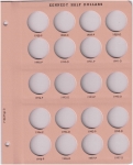 1979SV-1985SP Kennedy Half Dollar inc Proofs page 3, fits 8166-3 only Dansco