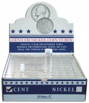 Half Dollar Clear Round Coin Tube Harris100/CT