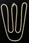 Sterling Silver 24' Rope Necklace, 2.88mm w/Lobster Claw Clasp  Net