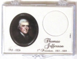 2007 Thomas Jefferson Presidential Dollar Snaplock